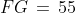 FG \,=\,55
